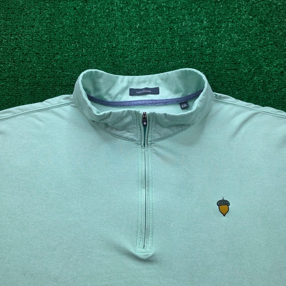 Turtleson Pullover Mens 2XL Seafoam Green Spanish Oaks Golf‎ Club Sweatshirt - Picture 2 of 12